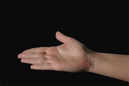 simsearch:400-04534247,k - hand holding invisible object - deep black background Foto de stock - Royalty-Free Super Valor e Assinatura, Número: 400-05078405