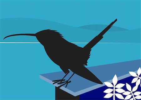 rebhuhn - Illustration of a small bird sitting in  guardrail Photographie de stock - Aubaine LD & Abonnement, Code: 400-05078554