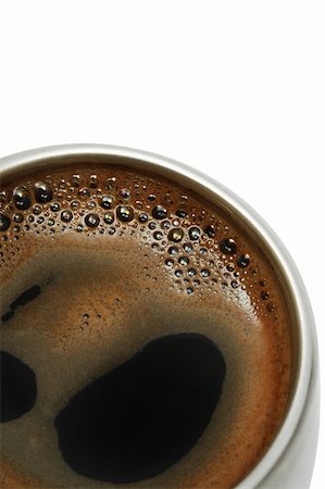 simsearch:400-04518865,k - Coffee in a metal cup on a white background Stock Photo - Budget Royalty-Free & Subscription, Code: 400-05070087