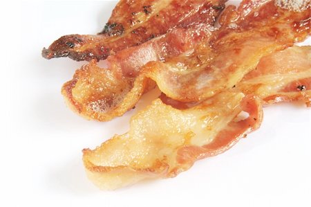 dry cured - Bacon the crispy streaky type fried until crispy Stock Photo - Budget Royalty-Free & Subscription, Code: 400-05070110