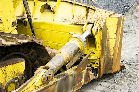 Heavy metal plate of a bulldozer Stock Photo - Budget Royalty-Free & Subscription, Code: 400-05070562