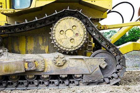 Heavy metal plate of a bulldozer Stock Photo - Budget Royalty-Free & Subscription, Code: 400-05070563