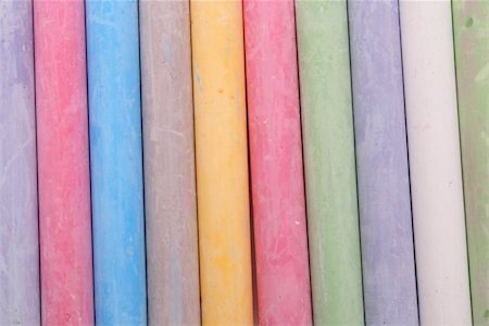 red, blue, brown, yellow, green chalk as color background Stock Photo - Budget Royalty-Free & Subscription, Code: 400-05072250