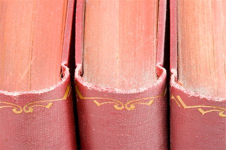 dusty book - a row of very old dusty books- close up Stock Photo - Budget Royalty-Free & Subscription, Code: 400-05073172