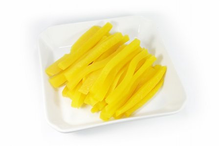 Yellow Pickled Radish Found in Japanese Dishes Stock Photo - Budget Royalty-Free & Subscription, Code: 400-05073310