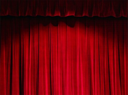 simsearch:400-04452784,k - Red Theater Curtain with the Spotlight Stock Photo - Budget Royalty-Free & Subscription, Code: 400-05073776