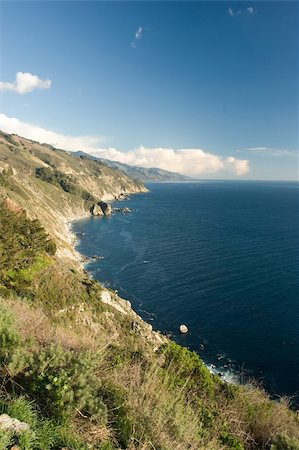 pacific coast highway - Bir Sur coastline in California Foto de stock - Super Valor sin royalties y Suscripción, Código: 400-05073883