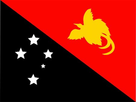 Flag of Papua New Guinea, national country symbol illustration Photographie de stock - Aubaine LD & Abonnement, Code: 400-05084239