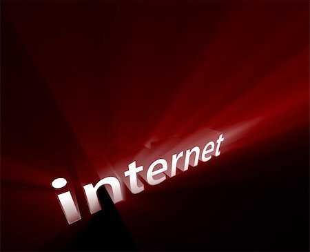 simsearch:614-02004637,k - Internet technology word graphic, with glowing light effects Photographie de stock - Aubaine LD & Abonnement, Code: 400-05084352