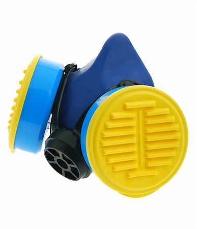 Respirator. The device for protection of bodies of breath against hit of a dust and other aerosols Stock Photo - Budget Royalty-Free & Subscription, Code: 400-05085102