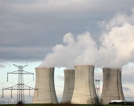 Nuclear power plant Dukovany, Czech republic Stock Photo - Budget Royalty-Free & Subscription, Code: 400-05085311