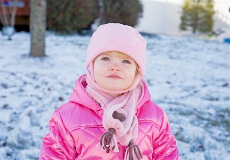 A Toddler in the Snow During Winter Stock Photo - Budget Royalty-Free & Subscription, Code: 400-05086711