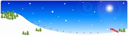 simsearch:400-06852329,k - Alpine skiing track at day time Photographie de stock - Aubaine LD & Abonnement, Code: 400-05086991