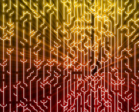 Abstract wallpaper illustration of electronic circuitry patterns Stock Photo - Budget Royalty-Free & Subscription, Code: 400-05087836