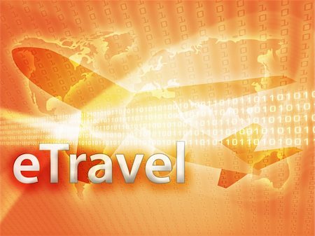 simsearch:400-08157046,k - Online travel, illustration of electronic booking reservation Stock Photo - Budget Royalty-Free & Subscription, Code: 400-05087931