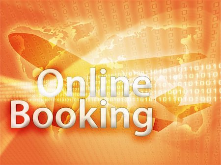simsearch:400-08157046,k - Online travel, illustration of electronic booking reservation Stock Photo - Budget Royalty-Free & Subscription, Code: 400-05087932