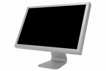 simsearch:400-05078674,k - The modern and thin display on a white background Fotografie stock - Microstock e Abbonamento, Codice: 400-05088418