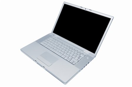 simsearch:400-04786483,k - Modern and stylish laptop on a white background Photographie de stock - Aubaine LD & Abonnement, Code: 400-05088419