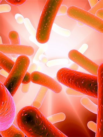 3d rendered close up of some isolated bacteria Photographie de stock - Aubaine LD & Abonnement, Code: 400-05088737