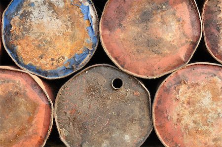 rusting tank - Background of old rusty drums for industrial use Stock Photo - Budget Royalty-Free & Subscription, Code: 400-05089055