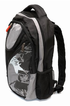 simsearch:400-07046956,k - Modern and fashionable backpack on a white background Stock Photo - Budget Royalty-Free & Subscription, Code: 400-05089109