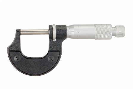 Micrometer isolated on white background Stockbilder - Microstock & Abonnement, Bildnummer: 400-05089191