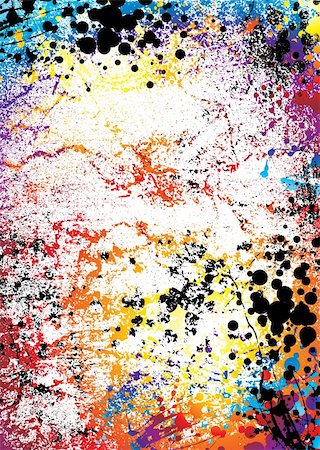 simsearch:400-04362649,k - Rainbow grunge ink spalt background with a marble effect Stock Photo - Budget Royalty-Free & Subscription, Code: 400-05089395