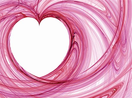 red wispy heart pattern Photographie de stock - Aubaine LD & Abonnement, Code: 400-05089526