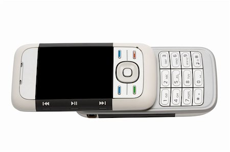 simsearch:400-05134463,k - Modern mobile phone on a white background Stock Photo - Budget Royalty-Free & Subscription, Code: 400-05089984