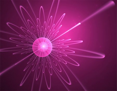pink science - The abstract image of a molecule under a microscope generated by the computer program. Stock Photo - Budget Royalty-Free & Subscription, Code: 400-05089999