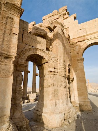 Ancient Roman time town in Palmyra (Tadmor), Syria. Greco-Roman & Persian Period. Stock Photo - Budget Royalty-Free & Subscription, Code: 400-05080174