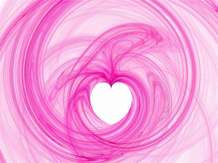 pink abstract heart illustration Foto de stock - Super Valor sin royalties y Suscripción, Código: 400-05081308