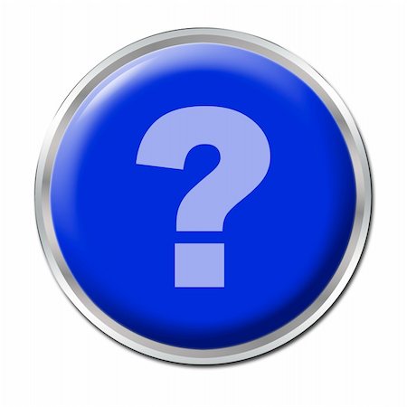 blue round button with the question mark symbol Foto de stock - Royalty-Free Super Valor e Assinatura, Número: 400-05081713