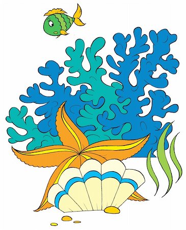 exotic underwater - Isolated clip-art / children’s book illustration your design Stock Photo - Budget Royalty-Free & Subscription, Code: 400-05082173