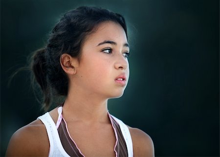 simsearch:400-04047186,k - An unhappy teenage asian girl looking sideways Stock Photo - Budget Royalty-Free & Subscription, Code: 400-05082528