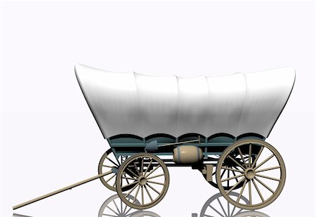 A 3D illustration of Amish horse drawn buggy Stock Photo - Budget Royalty-Free & Subscription, Code: 400-05083245