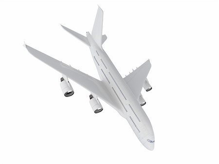 simsearch:400-04167199,k - isolated big airplane on a white background Stock Photo - Budget Royalty-Free & Subscription, Code: 400-05083482