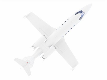 isolated jet airplane on a white background Photographie de stock - Aubaine LD & Abonnement, Code: 400-05083517