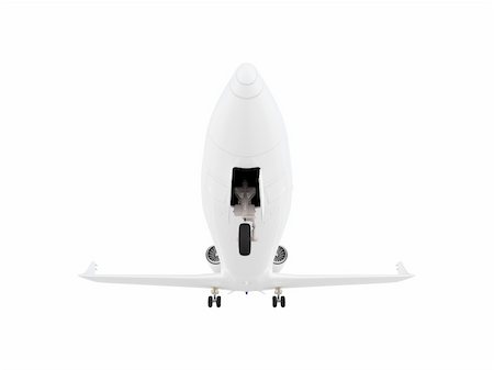 isolated jet airplane on a white background Stock Photo - Budget Royalty-Free & Subscription, Code: 400-05083527