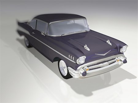 simsearch:400-08159883,k - Old car 3d concept illustraion Fotografie stock - Microstock e Abbonamento, Codice: 400-05083961