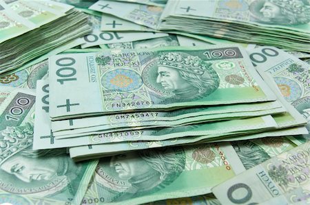 Many polish green zloty money background Stock Photo - Budget Royalty-Free & Subscription, Code: 400-05094294