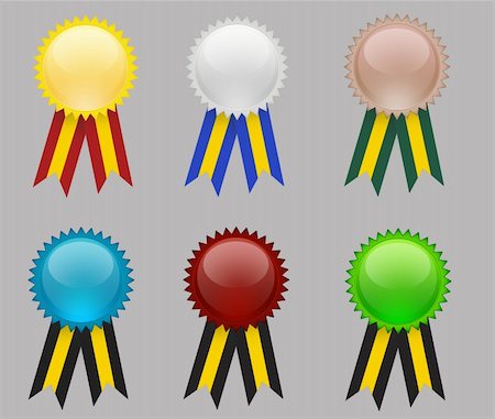 stigma5 (artist) - Nice glossy medals for web and nice designs Stock Photo - Budget Royalty-Free & Subscription, Code: 400-05094412