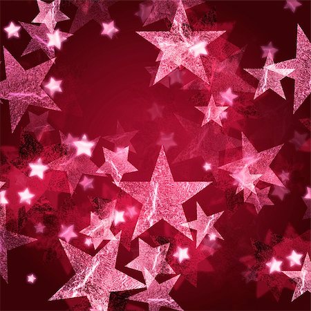 simsearch:400-05006261,k - pink stars over dark wine-red background with feather center Photographie de stock - Aubaine LD & Abonnement, Code: 400-05095697