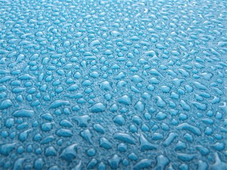 Water drops over blue plastic material Stock Photo - Budget Royalty-Free & Subscription, Code: 400-05095774