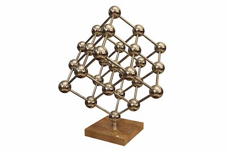 simsearch:400-04923097,k - business desk souvenir - atom cube isolated on white background 3d render Foto de stock - Super Valor sin royalties y Suscripción, Código: 400-05099364