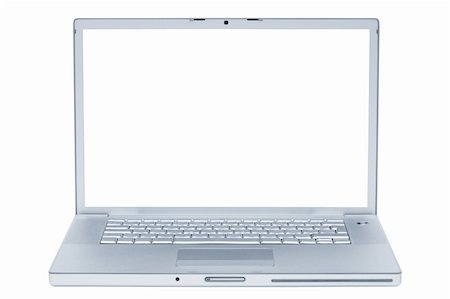 simsearch:400-04786483,k - Modern and stylish laptop on a white background Photographie de stock - Aubaine LD & Abonnement, Code: 400-05090398