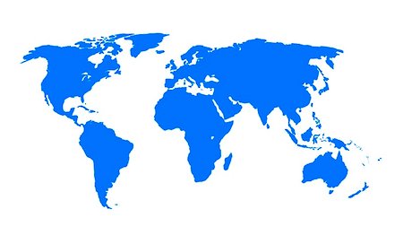 An illustration of a blue world map Stock Photo - Budget Royalty-Free & Subscription, Code: 400-05090852