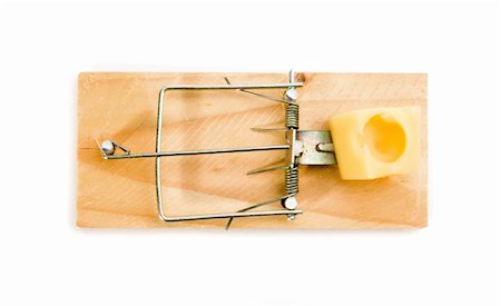 simsearch:400-03992981,k - Mouse Trap with cheese - isolated on white Stock Photo - Budget Royalty-Free & Subscription, Code: 400-05091117