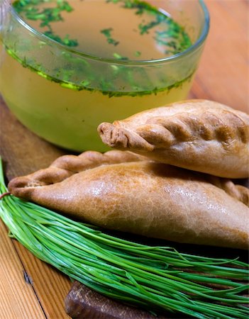 A traditional Karaite pasty with bouillon and onion Stock Photo - Budget Royalty-Free & Subscription, Code: 400-05091706