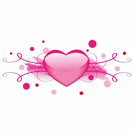 simsearch:400-06630484,k - Grunge valentine element with heart for your design Stock Photo - Budget Royalty-Free & Subscription, Code: 400-05091727